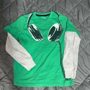 Boys gap kids long sleeve layered tee size medium